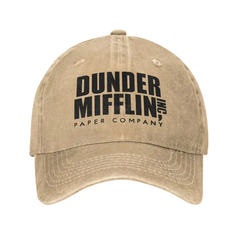 Berretto Da Baseball Personalizzato In Cotone Dunder Mifflin Paper Company Sport Uomo Donna Regolabile The Office Tv Show Papà Hat Spring