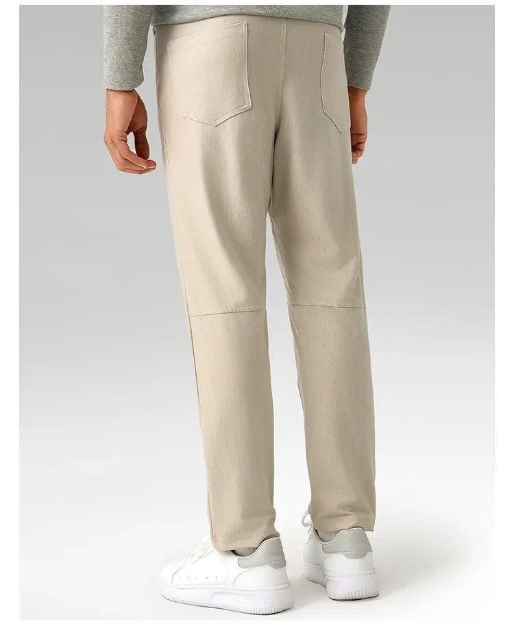 ABC men's casual suit pants for business commuting, comfortable fitness, breathable, quick drying pants 6