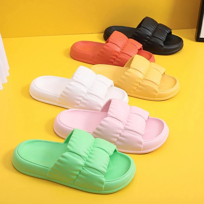 3.5 cm Platform Single Strap Women Slides - true deals club