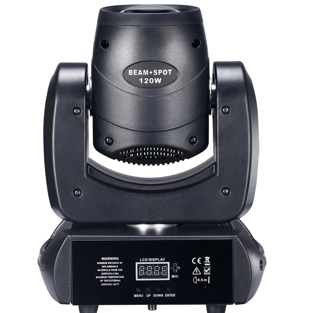 Led 120W Beam Spot Wash Gobo 8 Face Roto Prism Testa Mobile Super Bright Dj Disco Light Stage