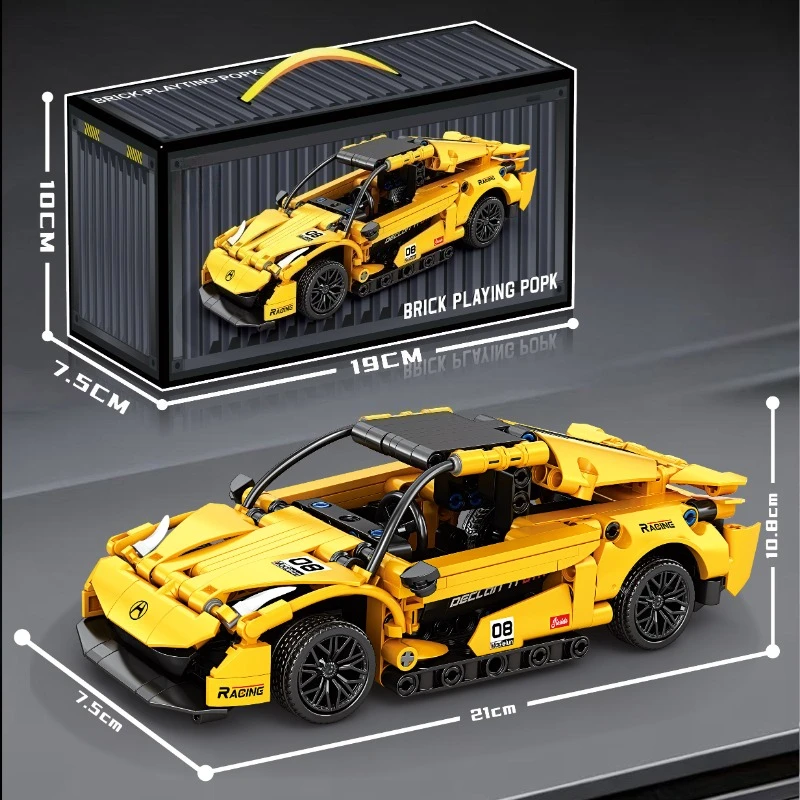 1:20 Racing Building Block Models Technology Sports Speed Mechanical Assembly Racing Model DIY Toys Adult Collection Child Gifts - 6