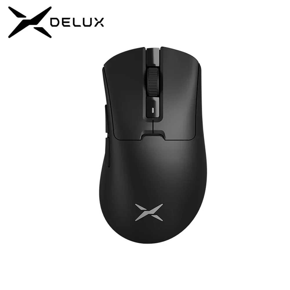 Mouse sem Fio para Jogos Taxa de Pesquisa Ergonômica 8k Paw3395 63g Doca Magnética de Carregamento Rgb para pc Gamer Direito Grande Delux-m900pro