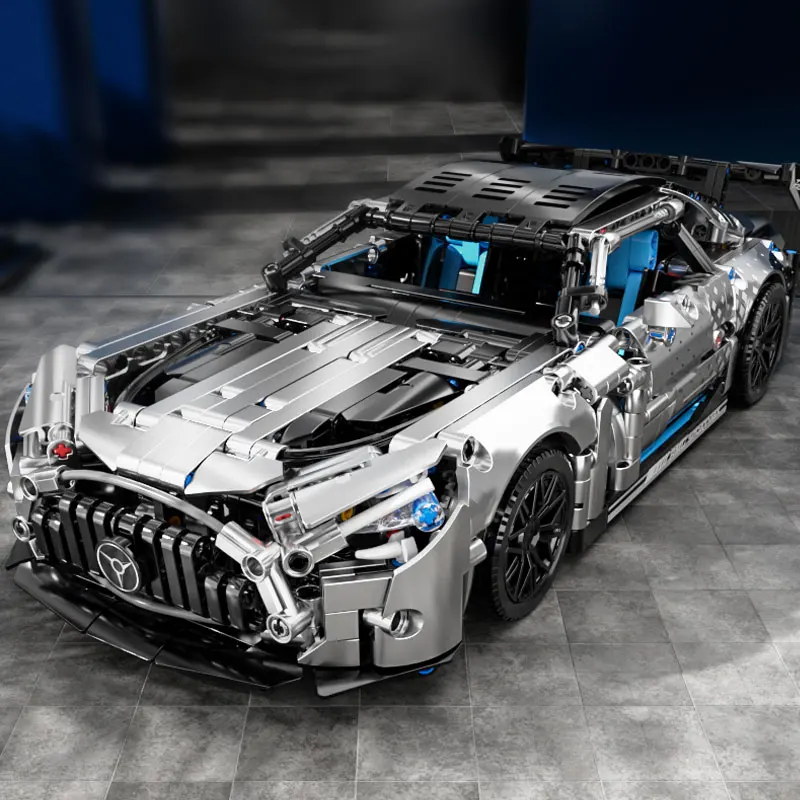 1466ピース レーシングカー 組み立てブロックセット、1:14スケール スポーツカー モデルキット 大人向け、男の子向けおもちゃ 誕生日プレゼント