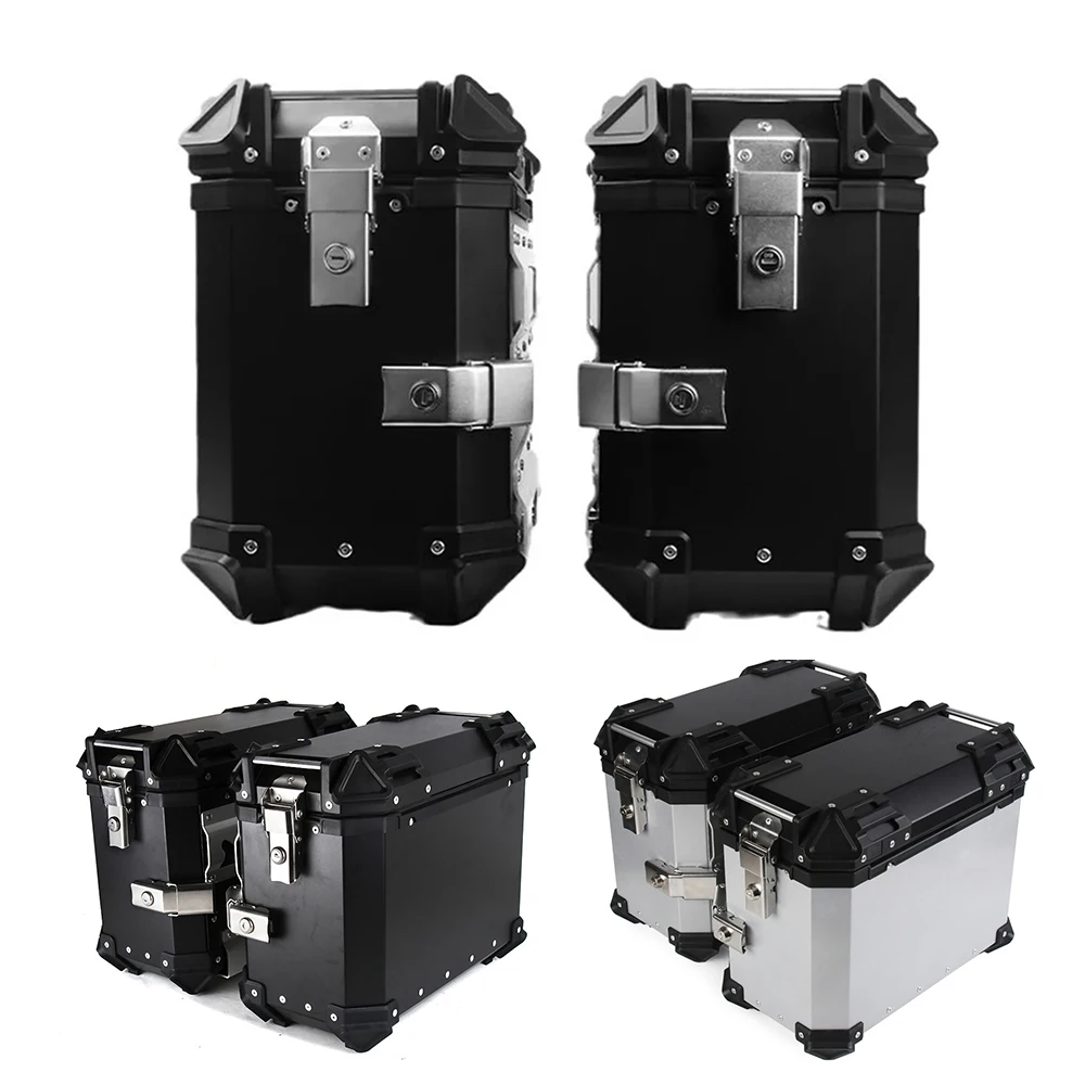 38L Universale Moto Posteriore Top Box Laterale Bagaglio Caso Para Motos Storage Trunk Lock Travel Alluminio Alloytoolbox