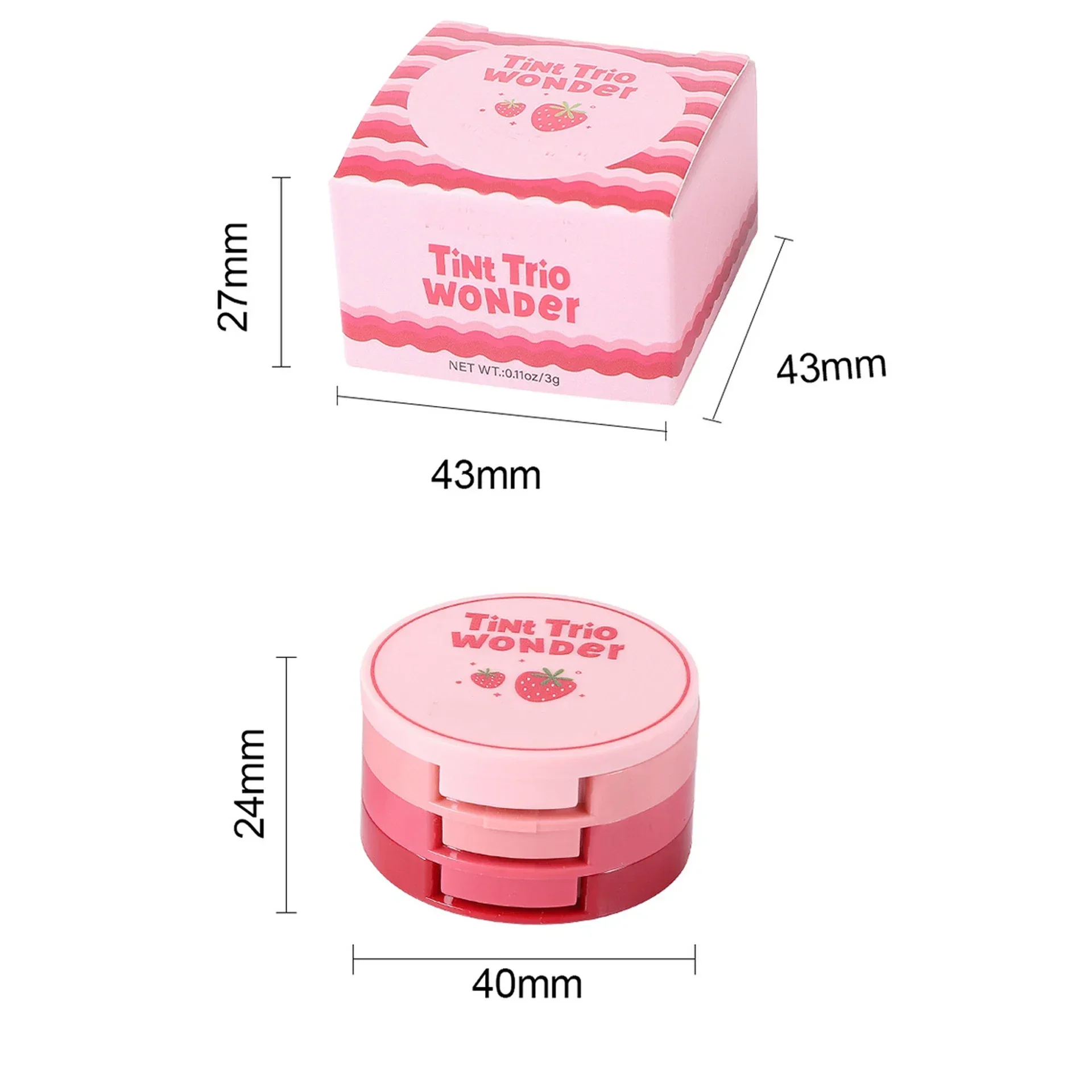 Natural Matte Face Blusher Velvety Smooth Lip Cream Cheek Blush Rouge Waterproof Makeup Makeup Blush 6