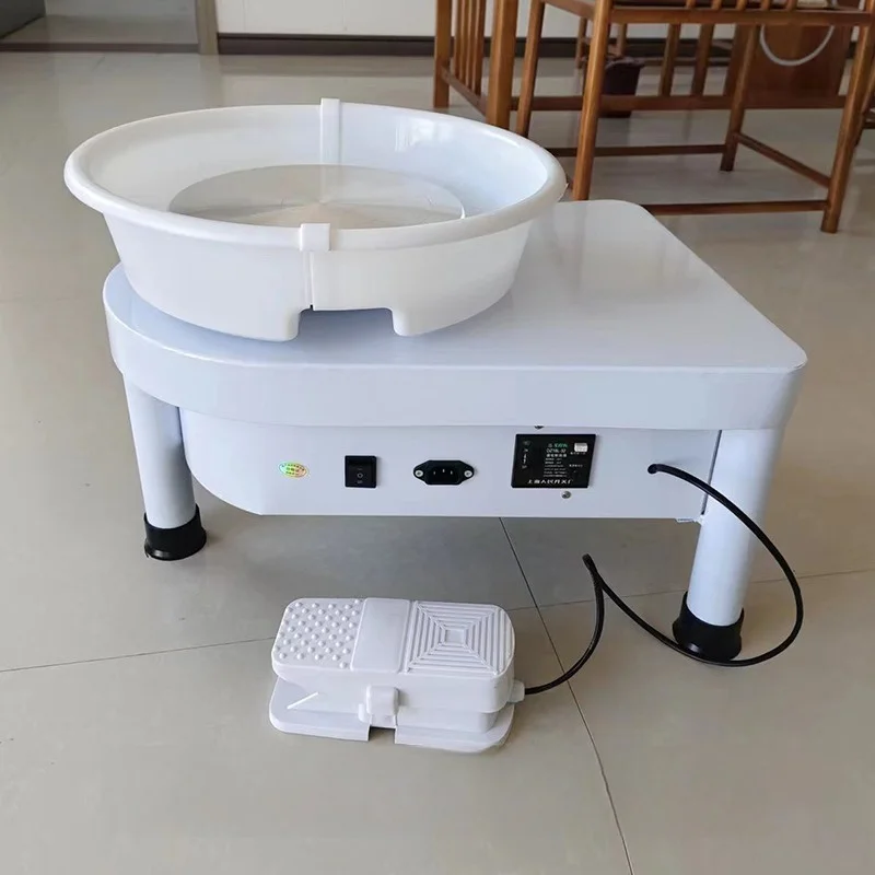 Household Electric Triangle Ceramic Foot Drawing Machine 350W Electric Pottery Machine Foot Pedal Touch Screen