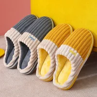 Litfun Fur Fluffy House Slippers For Women Indoor Soft Comfy Furry Bedroom Slides Men Casual Non-slip Plush Flat Cotton Slippers 2