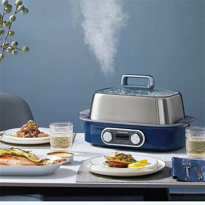 MORPHY RICHARDS MR1168 Electric Steamer Multifunctional 304 Stainless Steel Steam Pot 12H Appointment Large Capacity For Home