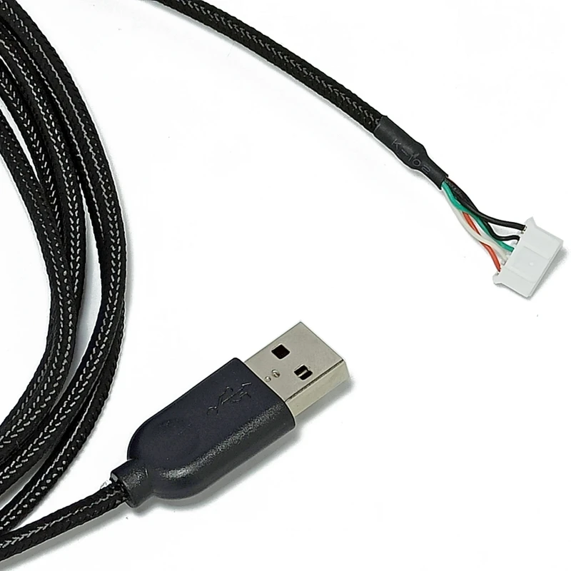 Cable de ratón USB Línea de ratones para logitech G502 piel de serpiente  externa de alambre trenzado de repuesto accesorio de reparación