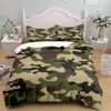 Camouflage Soldier Campus Duvet Cover Set EU Single Double King US Twin Full Queen Cal Children Bed Linen Set 2
