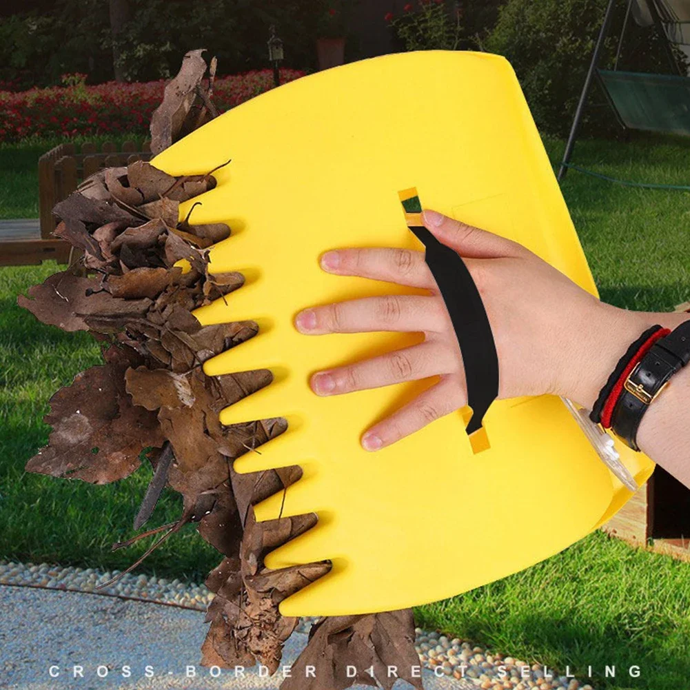 Leaf Claws Soft Leaf Grabbers Serrated Yard Leaf Rake Yard Leaf Catcher for Picking Up Leaves Grass for Clippings Shrubs Garbage