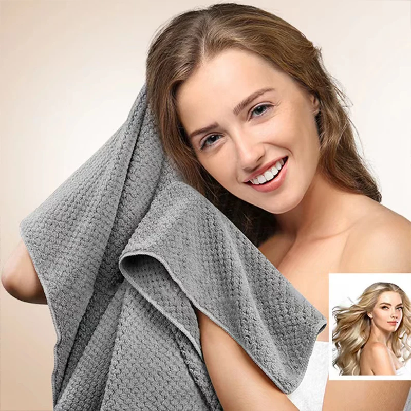 63x106cm Girl Hair Towel Microfiber is Super Absorbent Skin-friendly Soft Bath Towel For Adults and Children