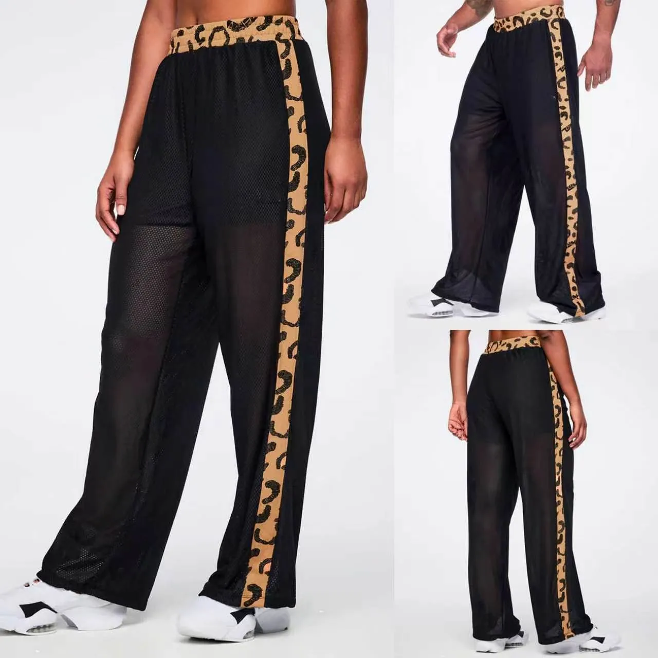 Nouvelle collection de vêtements de danse et de fitness de style africain pour hommes et femmes, pantalons de sport amples en maille à séchage rapide J528 1