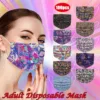 100pcs Adult'S Maskprint Disposable Face Mask Industrial 3ply Ear Loop Mascarilla Para Polvo Cubre Bocas Desechables Disposable 3