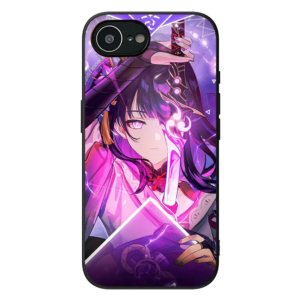 Genshin Impact Baal Raiden Shogun & Venti Themed Phone Cover