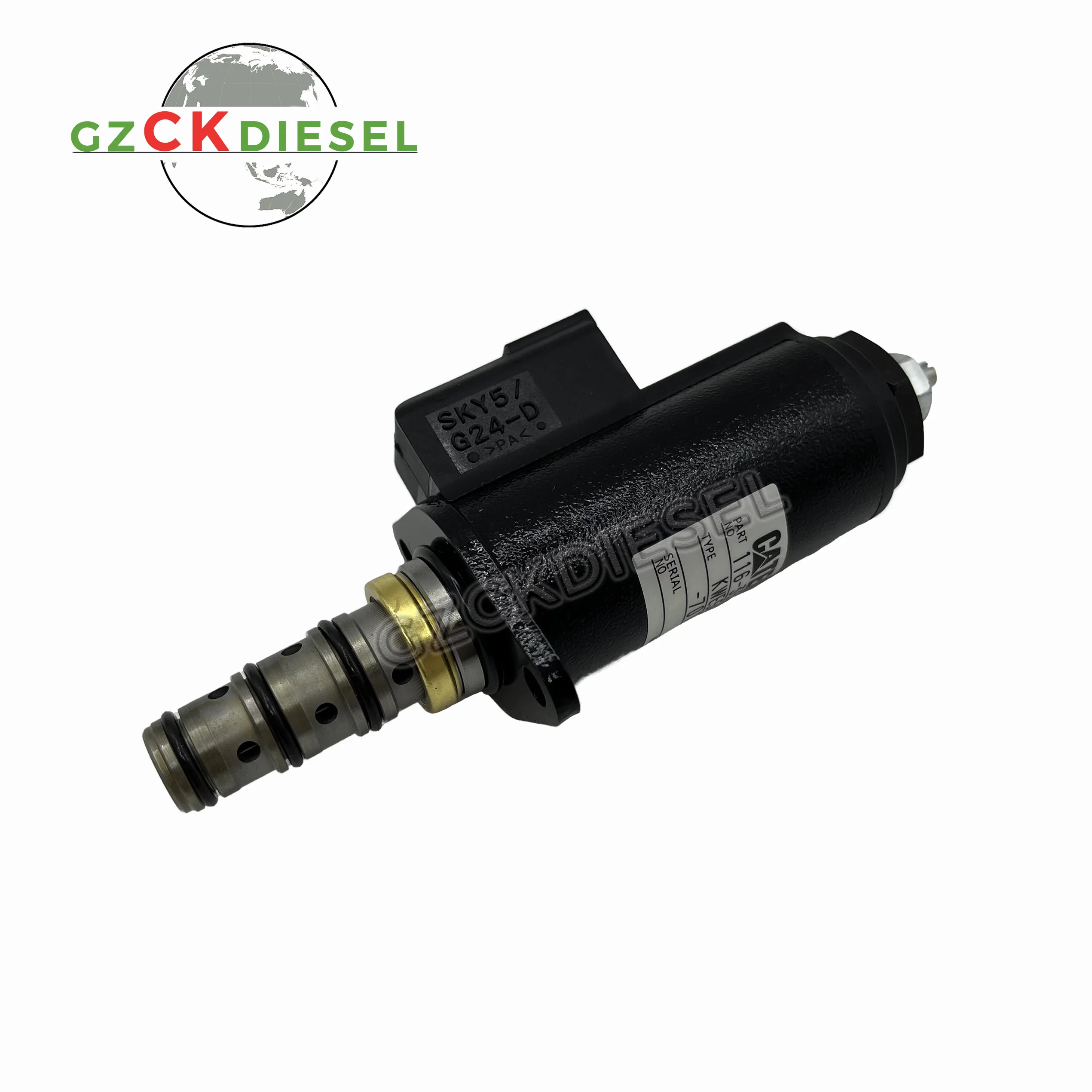 Rotary Motor Solenoid Valve 24V 116-3526 1163526 For CAT Excavator E322B E330B E330BL E320B KWE5K-31G24E30