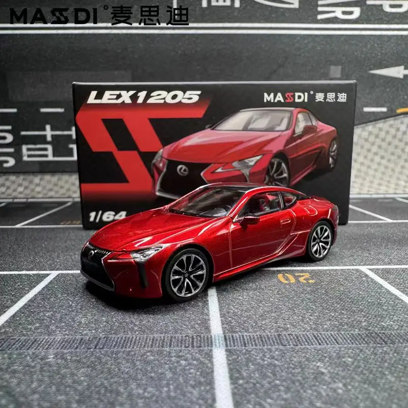 Masdi 1:64 Lexus Lc500h Ls500 Alloy Model Dazzling Red Naples
