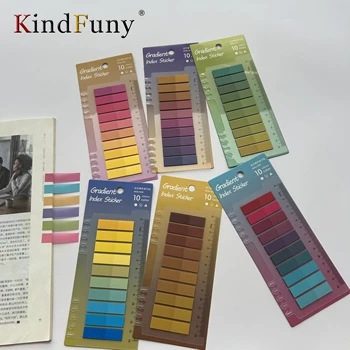200 Sheets Transparent Sticky Notes Self-Adhesive Annotation Books Notepad BookmarksTabs Memo Posted It Pad Index Stationery 1