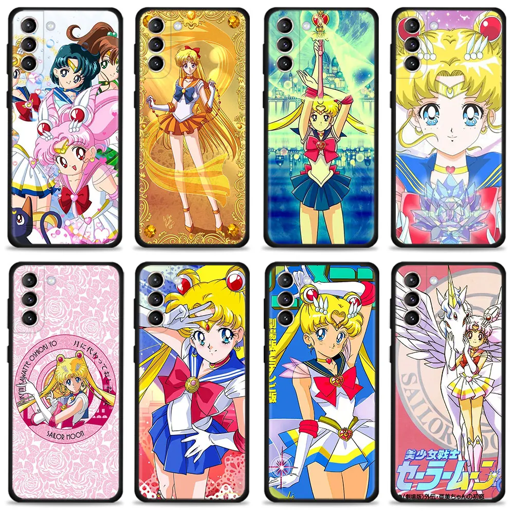 Sailor Magic Girl Cellphone Cover For Samsung Galaxy S22 S21 S20 FE Ultra S9 S10 Plus S10e S8 Note 10Plus 20Ultra Phone Case |