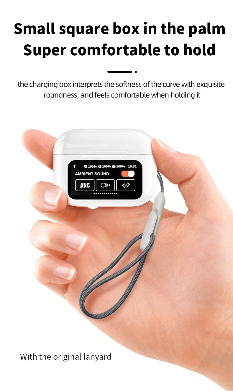 A9 pro Bluetooth headset LCD smart color screen wireless active noise reduction super long battery life 3