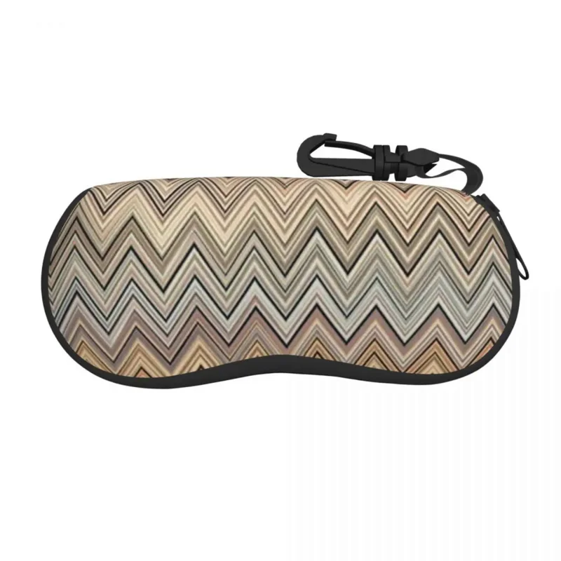 

Custom Abstract Zigzag Camouflage Glasses Case Fashion Bohemian Camouflage Shell Eyeglasses Case Sunglasses Box