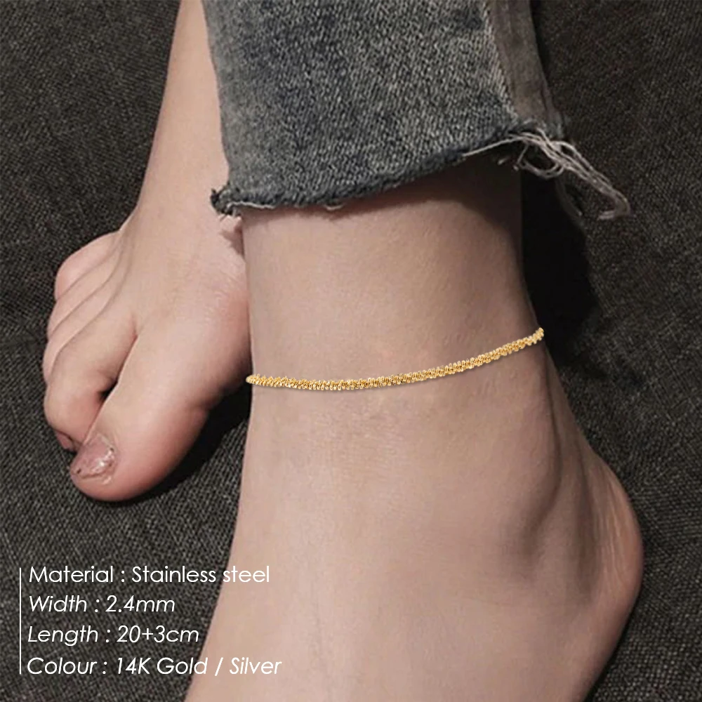 未使用 MARA MCS Chain Anklet Cross Charm on Sparkle - Anklet - ANK08 – Chapman Jewelry