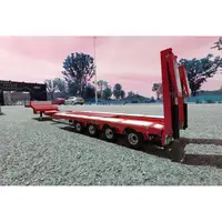 Degree Metal 4Axle Heavy Steering Trailer 997 Spare Part Red For 1/14 TAMIYAYA RC Tractor Truck Remote Control Car Model TH20374 2