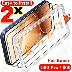 Premium Tempered Glass Screen Protector with Easy One - Click Installation (2 Pack) for Honor 600 (2 Pcs)