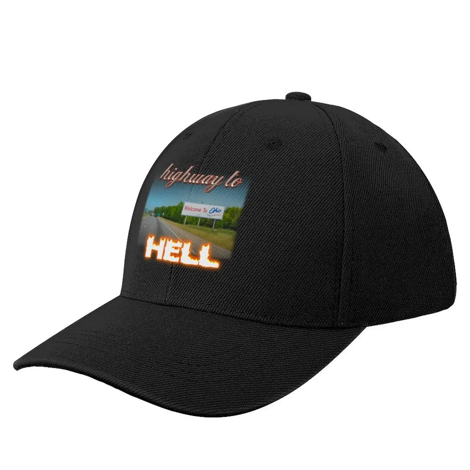 

Welcome To Ohio Highway To Hell Baseball Cap Fluffy Hat sun hat Hats For Men Women's