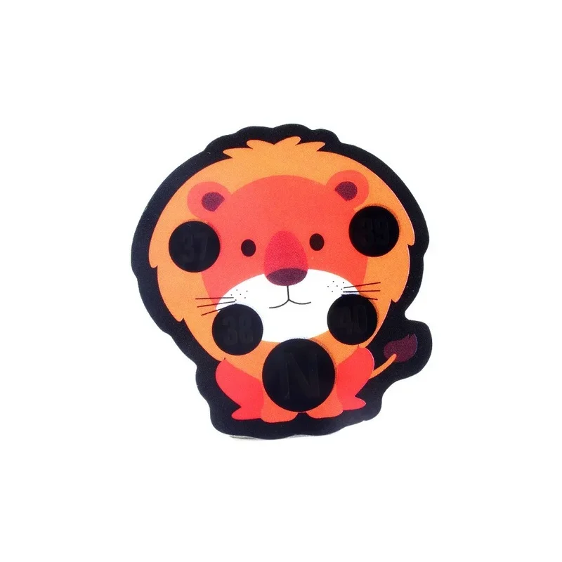10Pcs Baby Bath Cartoon Forehead Temperature Change Measurement Tape Range 35 To 40 Degree Lovely Animals Pattern Thermometer