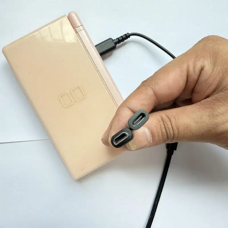 1/3개입 타입 C 게임 콘솔 변환 케이블 (NDSI, GBASP/WIIU, 3DSL, NDSL용) 전원 케이블 USB C 충전 케이블 - 약 10CM