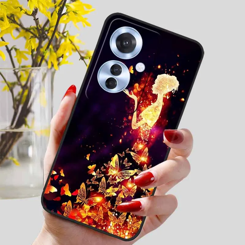 Black Marble Print Silicone Phone Cover - Fashionable Protective Shell and Soft TPU Case