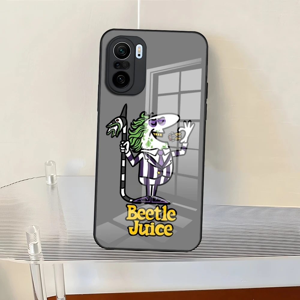 thumbnail image 1 of Funda de teléfono con manual B-Beetlejuices para Redmi 13 12 13c 12c Note 13 Pro Plus 11 12 Pro 10 12s 11s, cubierta trasera de vidrio templado, 1 of 5