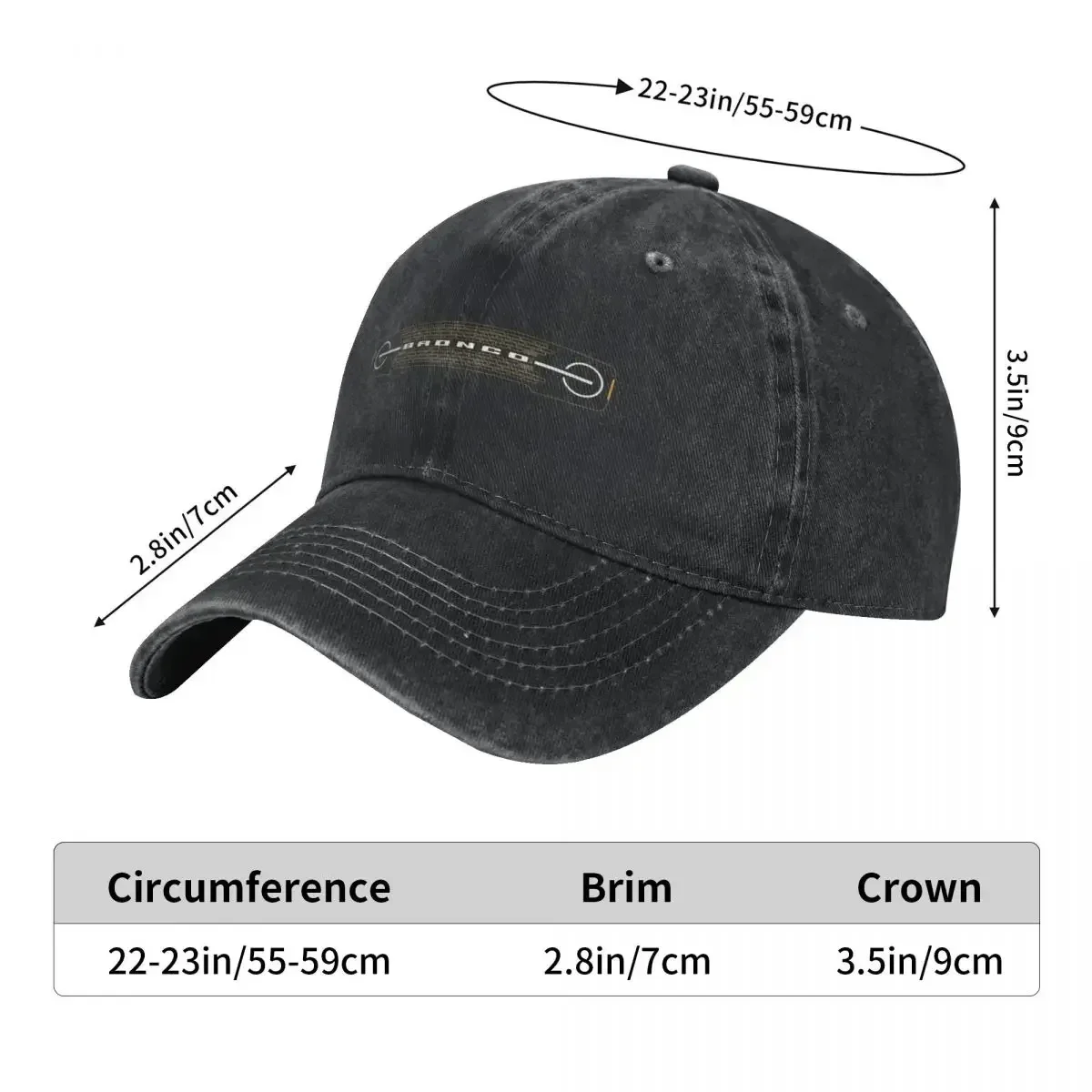 Bronco Sasquatch Grill Baseball Cap birthday Horse Hat Hood Hat Man For The Sun Men Women's