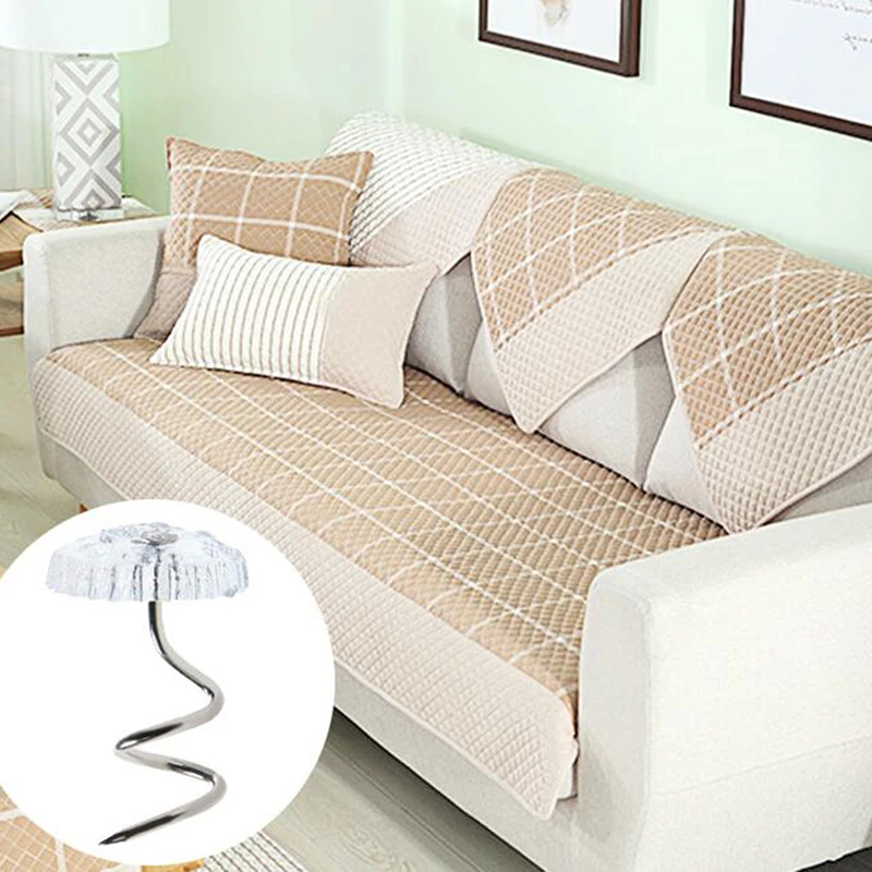 Twist Pins ComforterTwist Nails Stainless Steel Transparent Spiral Pins Bed Sofa Cloth Fixed Buckle Sheets Useful NonCove 2