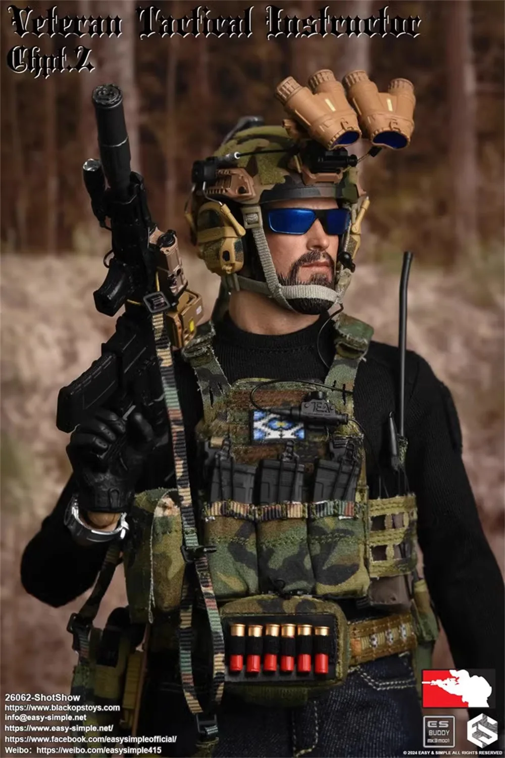 EASY&SIMPLE ES 26062 Male Man Veteran Tactical Instructor