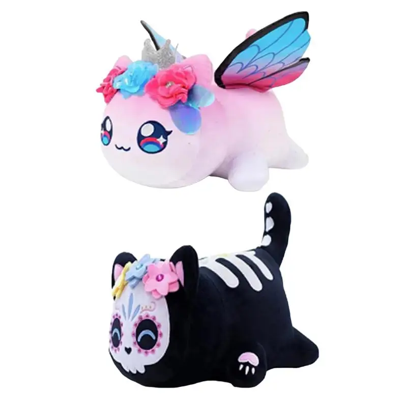 

Плюшевая игрушка в виде кошки, милая мультяшная кошка, мягкое плюшевое животное, 25 см, милая Подушка, Бабочка, скелет, диван, украшение для спальни, домашний Автомобиль