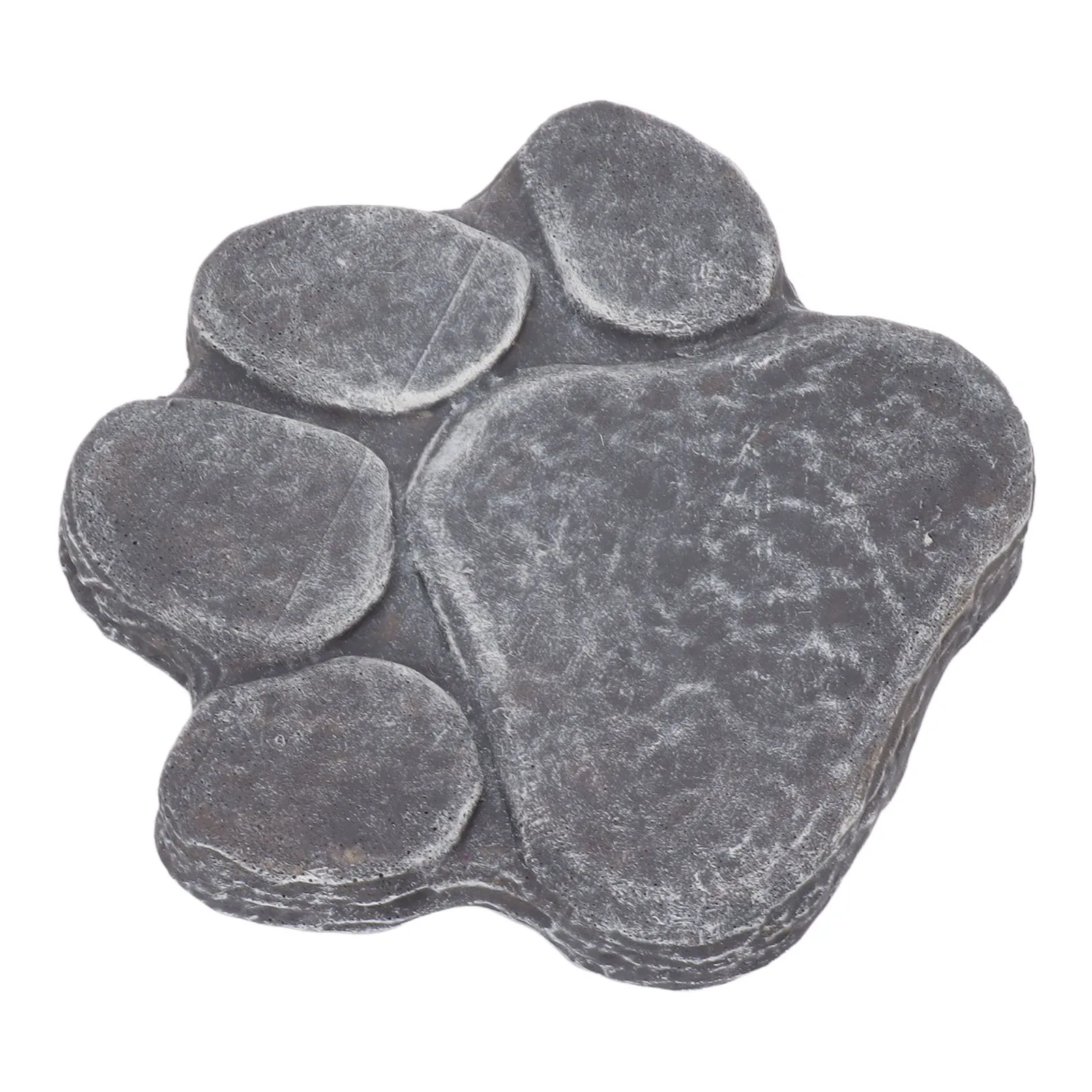 Dog Pawprint Memorial Stone DIY Lettering Dog Grave Marker Pet Monument for Outdoor Lawn Patio