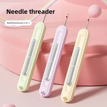 2 in 1 Needle-threaders with Seam Ripper   Threading Seam Remover Seam Ripper Tool for Sewing Crafting Cross-Stitch Accesorios 1