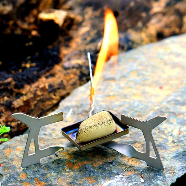 Outdoor Pure Titanium Solid Alcohol Stove Mini Portable Folding 1pcs  Triangular Stove Cooker Stove Head Outing Fishing Picnic - AliExpress