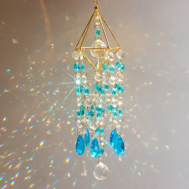 Napfogó Szélcsípések Kristály Függő Prizmák Könnyű Üldöző Fogó Ablak Függöny Ékszerek Medál Csillár Otthoni Kert Dekoráció - Image 4