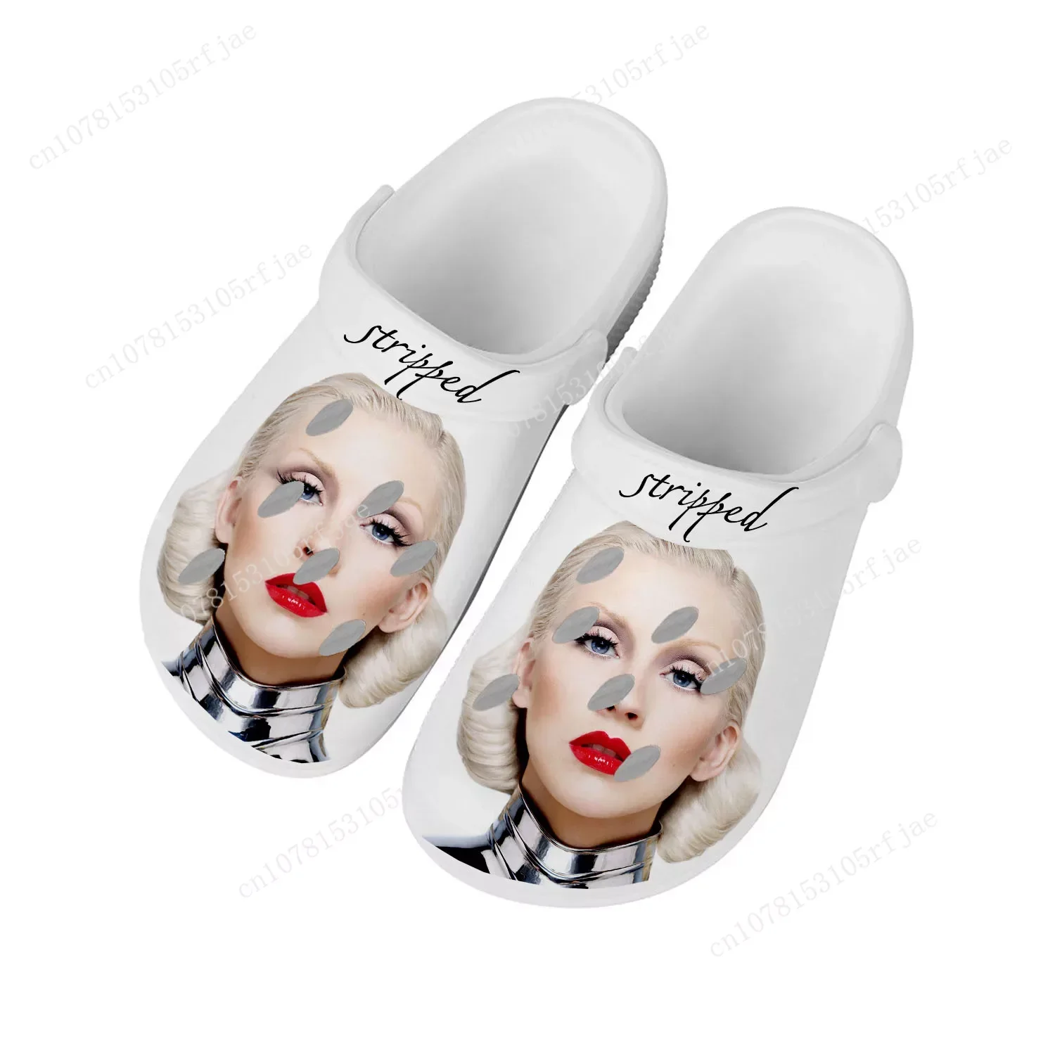

Christina Aguilera Home Clog Mens Women Youth Boy Girl Sandals Shoes Garden Bespoke Customized Breathable Shoe Hole Slippers