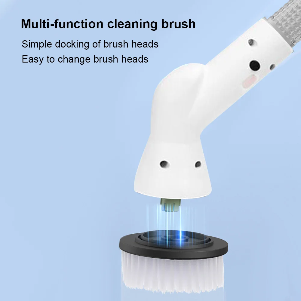 Waterproof Electric Spin Scrubber Cleaning Brush for Bathroom Kitchen