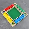 Shut The Box Board Game Wood 1-4 Players Shut The Box Dice Game Children's Parent-Child Board Game For Math Teaching 4