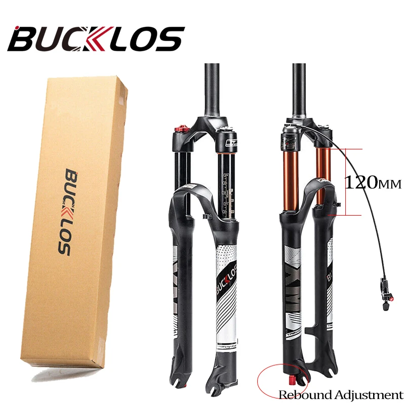 Bucklos Bike Fork Air With Rebound Adjustment Mtb Suspension Front Fork