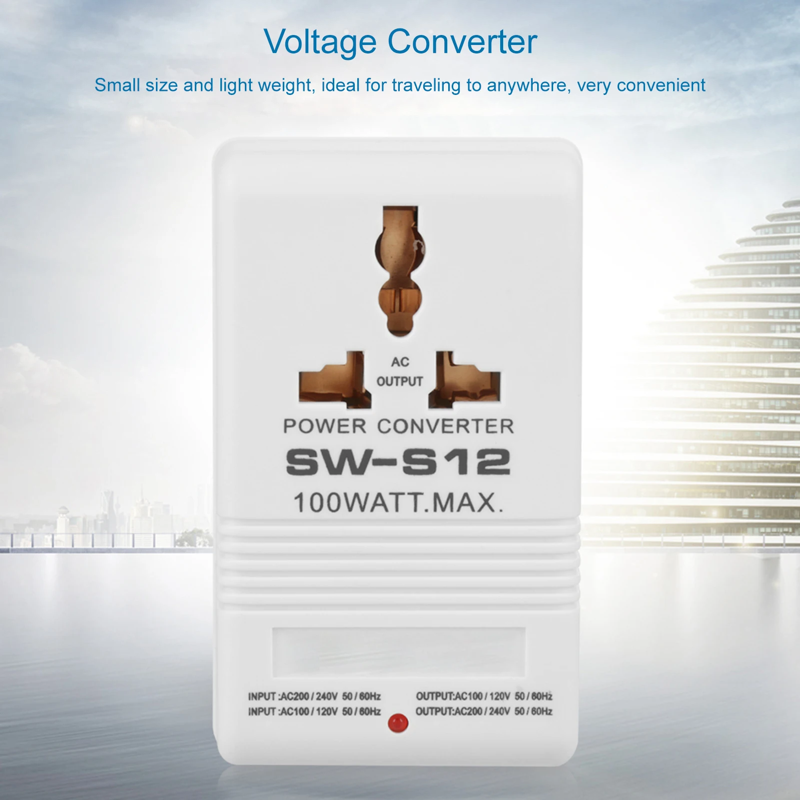 SW-S12 100W 110V/120V to 220V/240V StepUp&Down Voltage Converter Transformer (CN Standard Plug) voltage converter,power transformer
