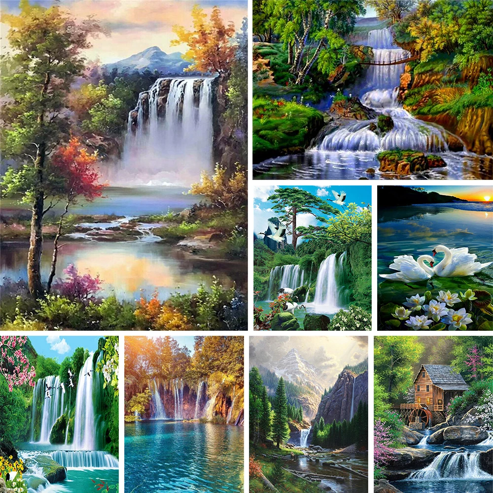 Papel de Parede Cachoeiras Linda: Minha Experiência com um Bordado em  Linhas que Transformou Minha Sala, image size:1000x1000