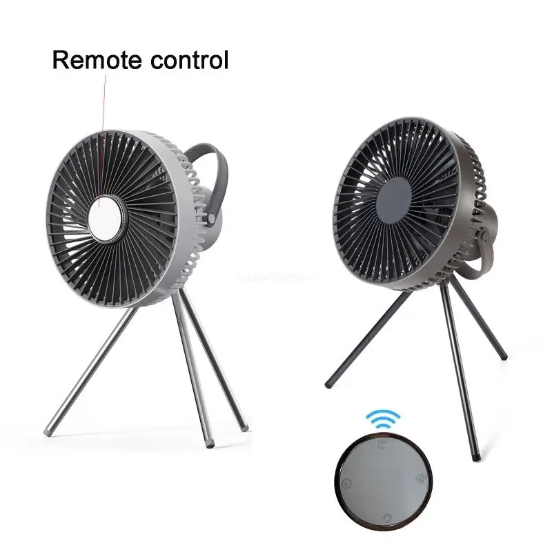 

10000mAh Remote Control Timing Camping Fan 4 Gears Tent Fan Ceiling Fan with LED Lamp for Outdoor Home Office Travel Dropship