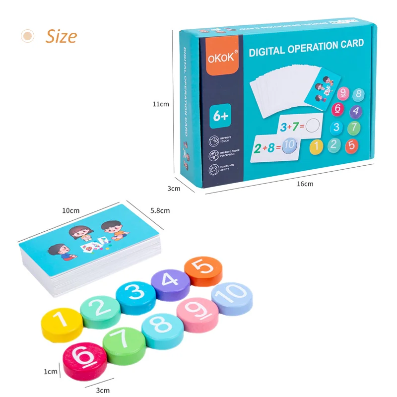 Educational Toys Math Toys Children Wooden Math Toy
