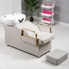 Salon Shampoo Bed Ceramic Basin Hair Salon Reclining Flushing Comfortable Barber Shop Dedicated 2